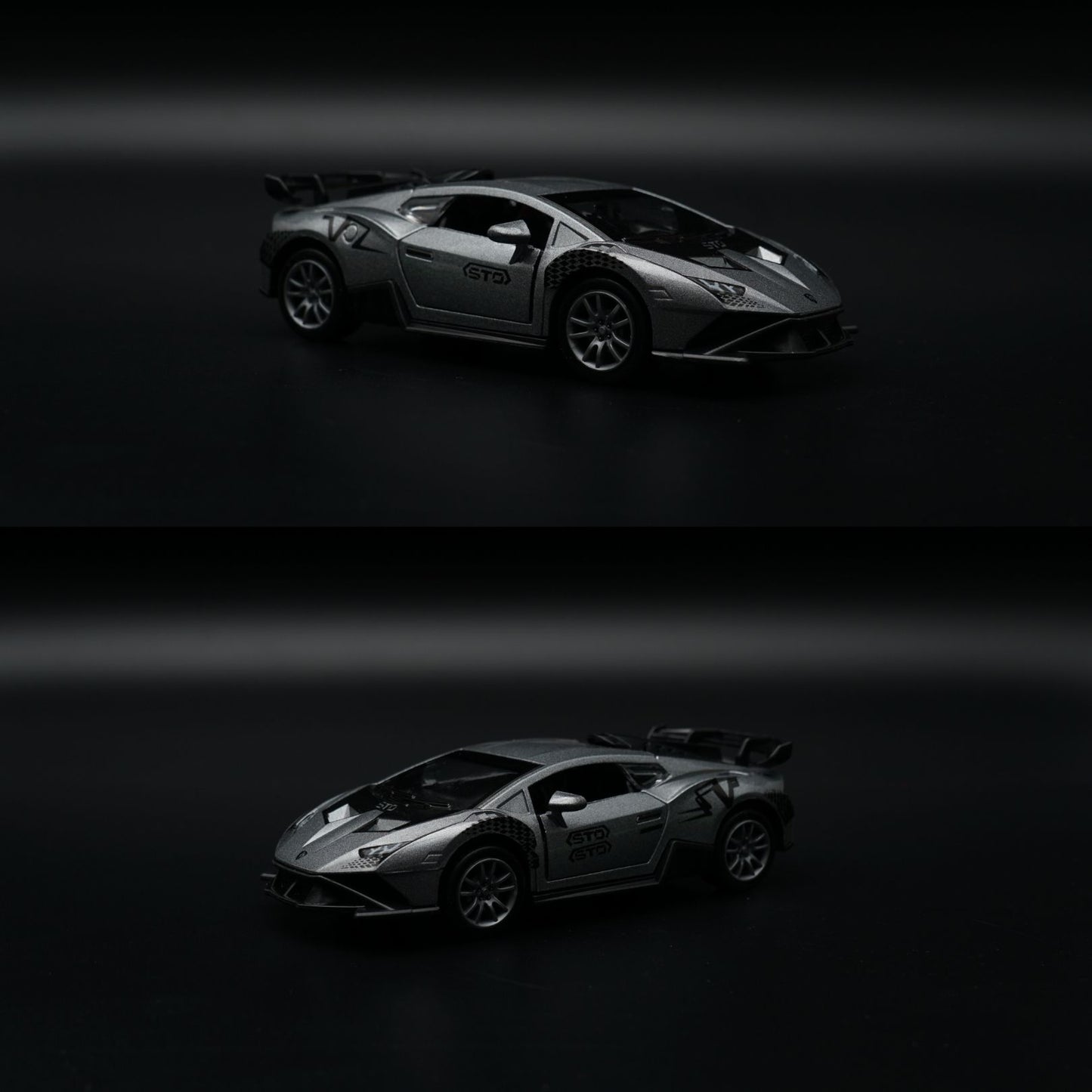 1:36 Lamborghini Diecast Supercar | Grey STO Livery | Collector's Model