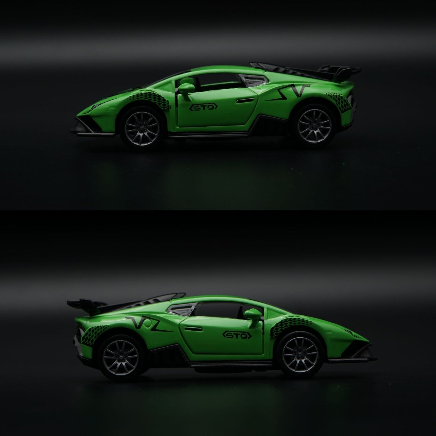 1:36 Lamborghini Diecast Supercar | Green STO Livery | Collector's Model
