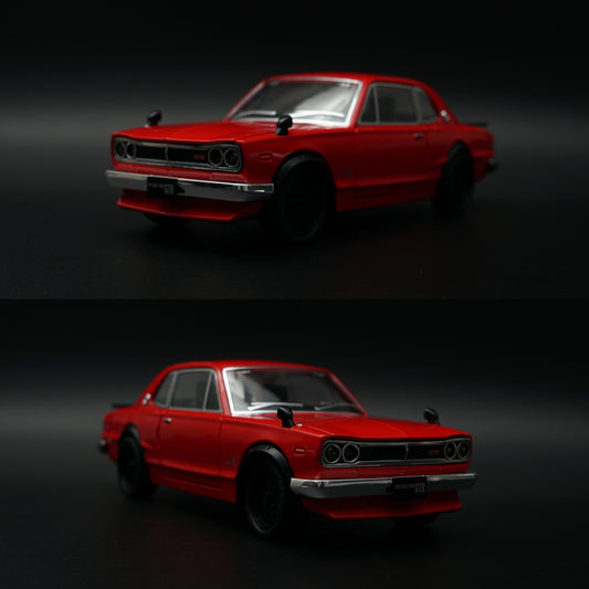 1:24 Scale Nissan Skyline 2000 GT-R Diecast Model | Red Hakosuka Classic