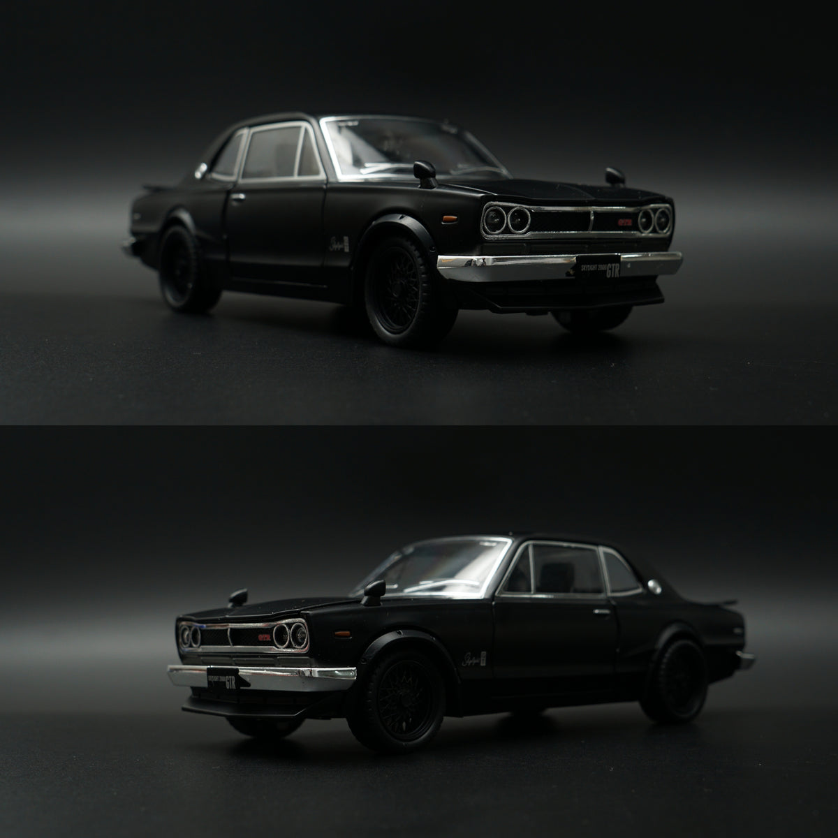 1:24 Scale Nissan Skyline 2000 GT-R Hakosuka Diecast Model Car – Black