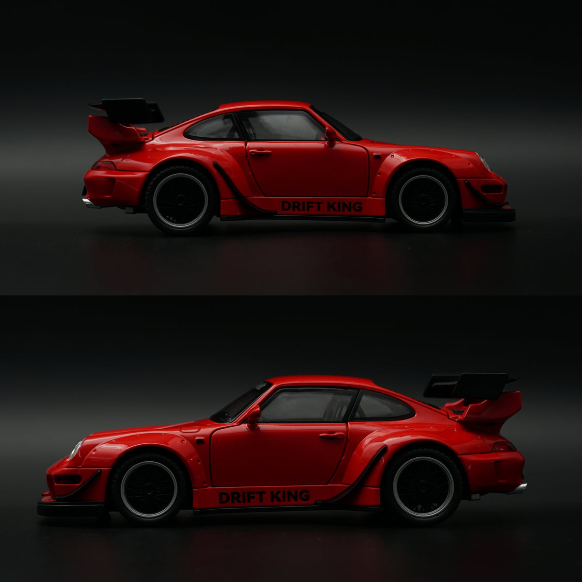 1:24 Scale Porsche 911 RWB Widebody Drift King Diecast Model Car – Red