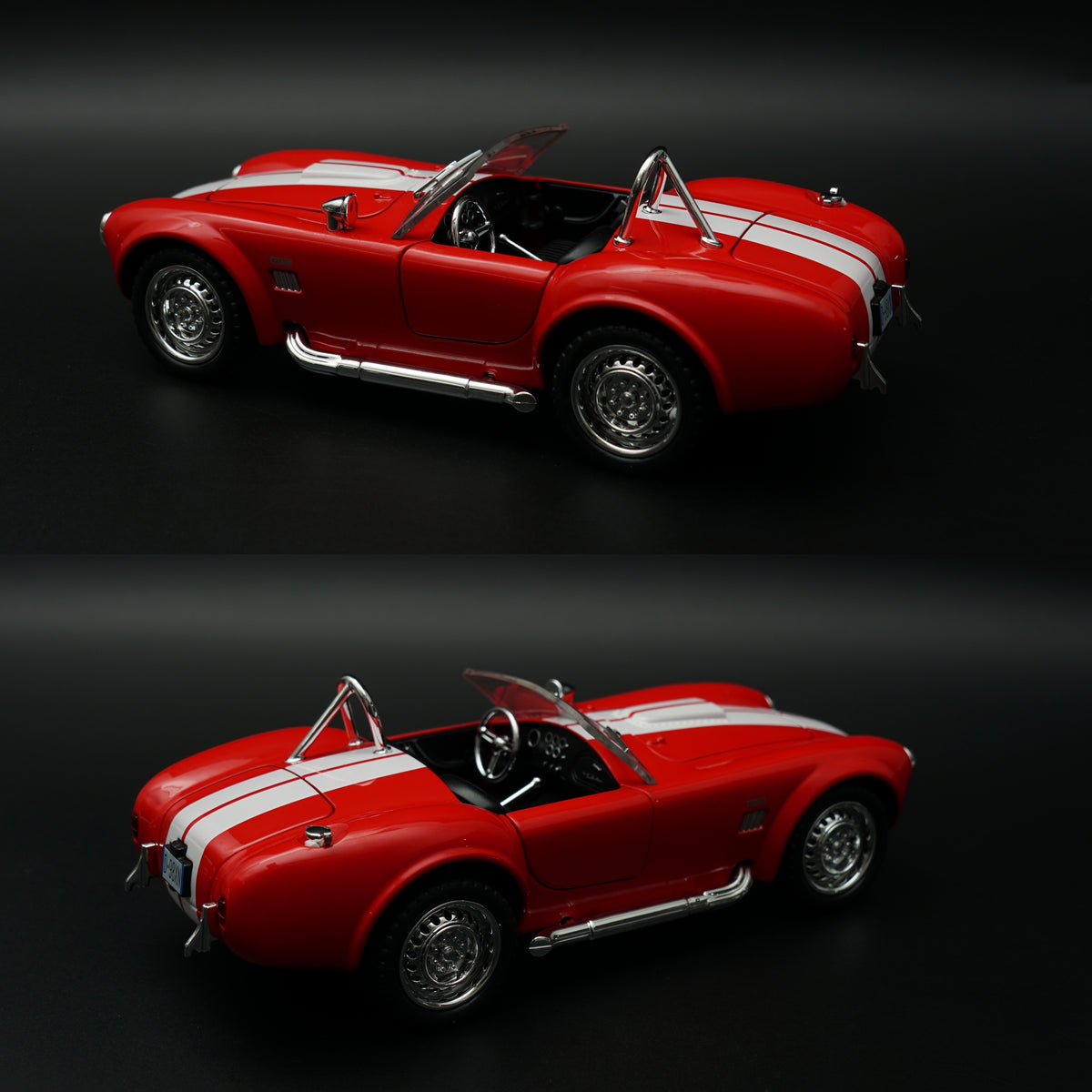 1:24 Scale Shelby Cobra 427 Roadster Diecast Model Car – Racing Red