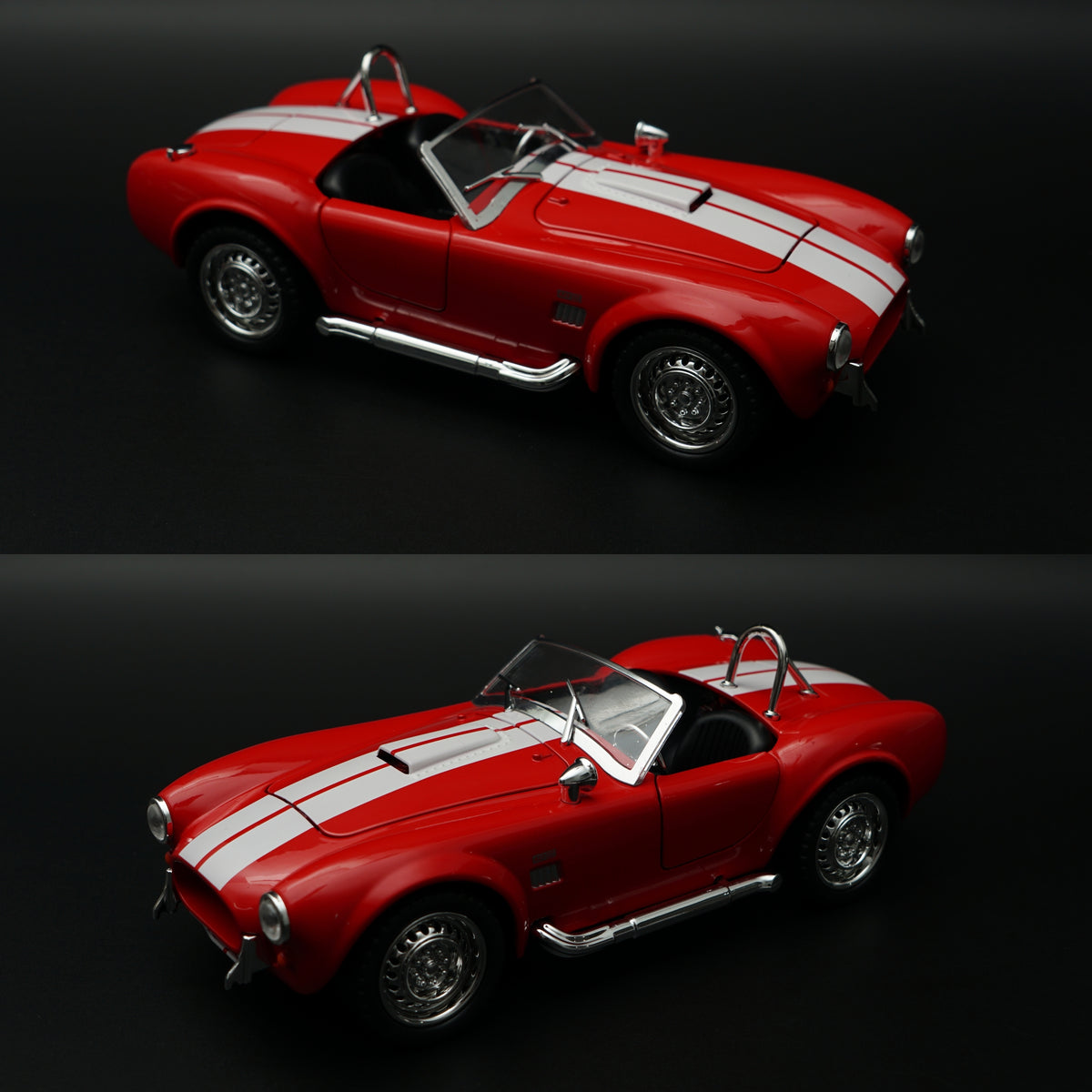 1:24 Scale Shelby Cobra 427 Roadster Diecast Model Car – Racing Red