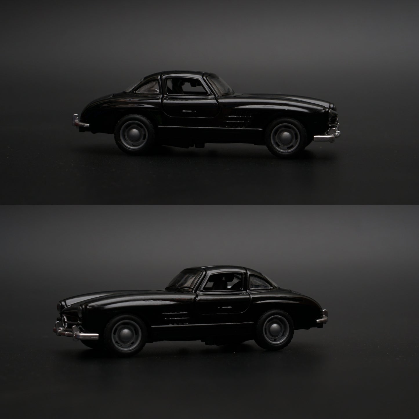 1:36 Benz 300 SL Diecast (Black) -  Kunju Vandi  