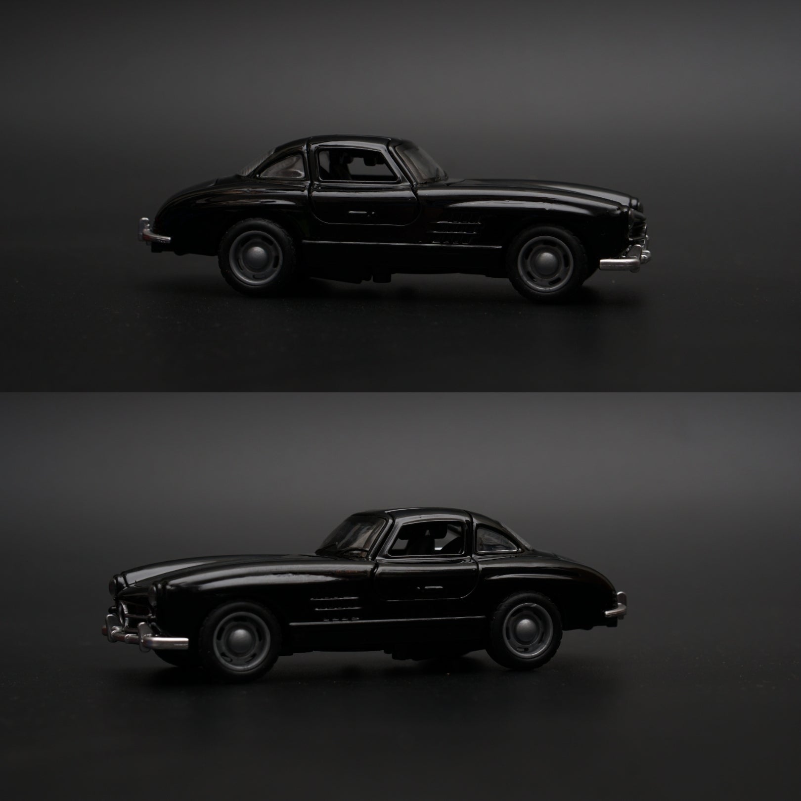 1:36 Benz 300 SL Diecast (Black) -  Kunju Vandi  