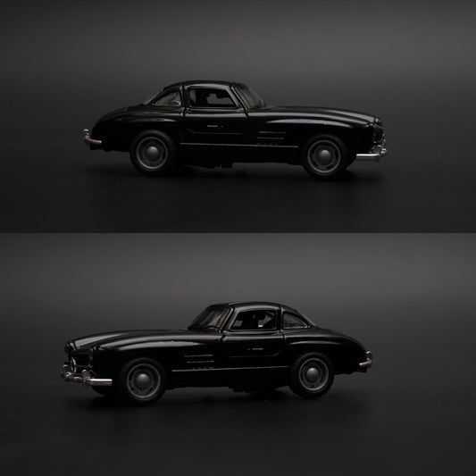 1:36 Benz 300 SL Diecast (Black) -  Kunju Vandi  