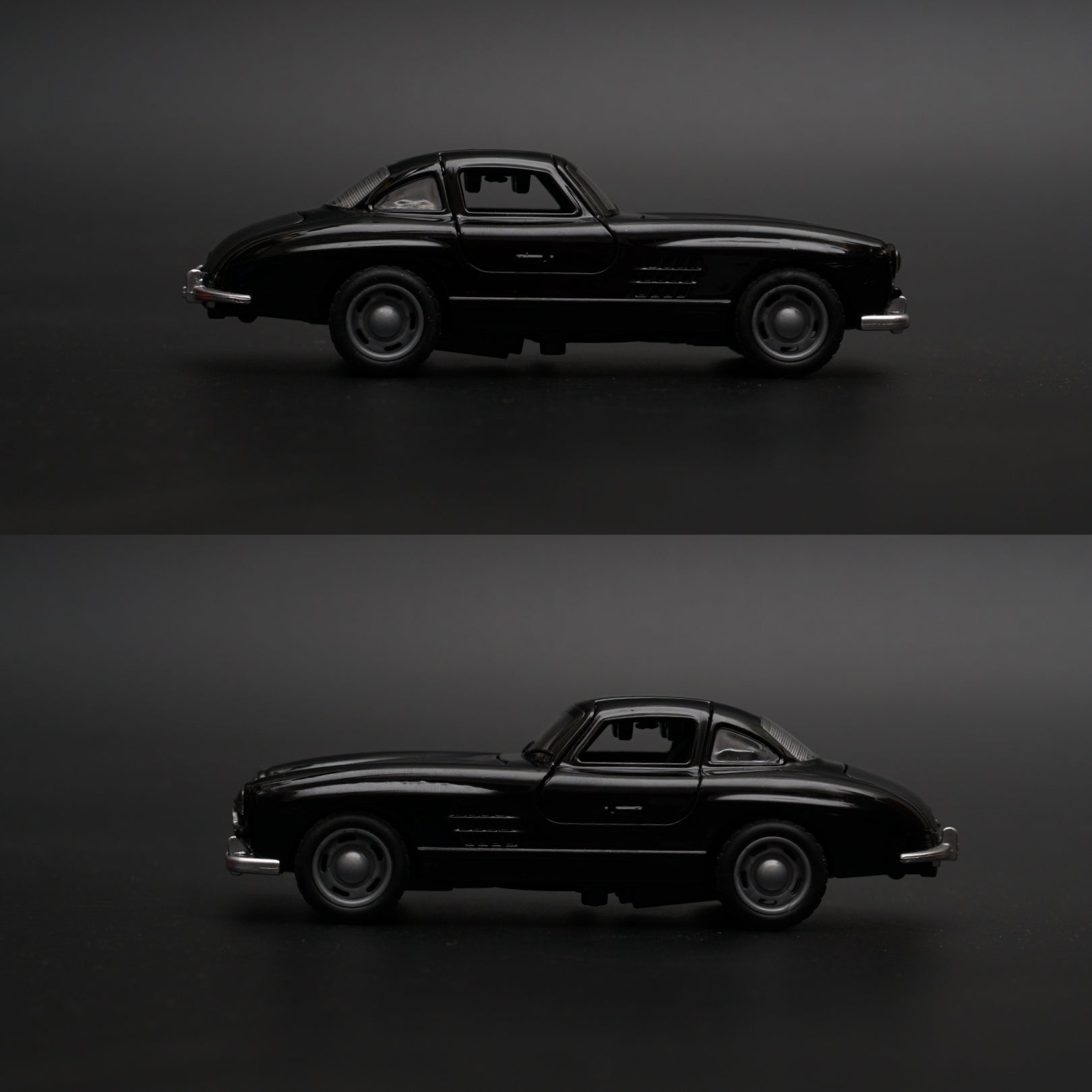 1:36 Benz 300 SL Diecast (Black) -  Kunju Vandi  