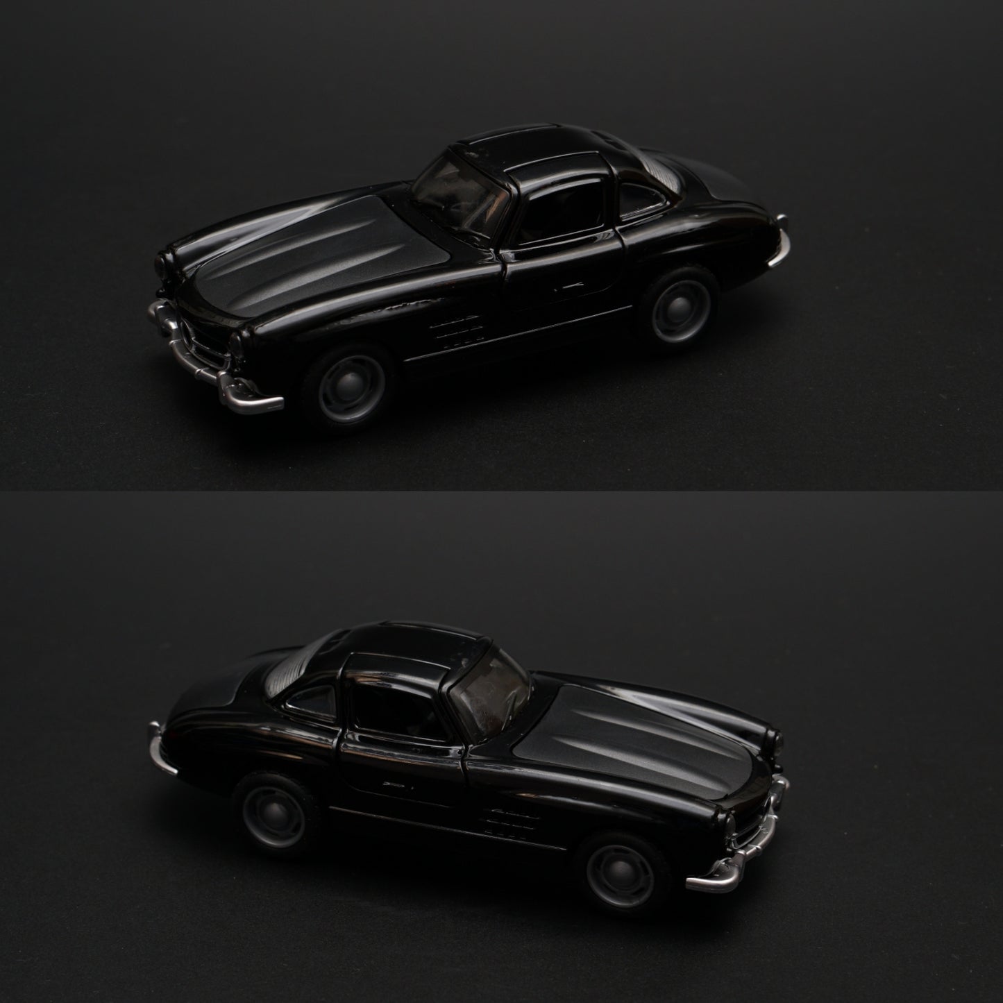 1:36 Benz 300 SL Diecast (Black) -  Kunju Vandi  