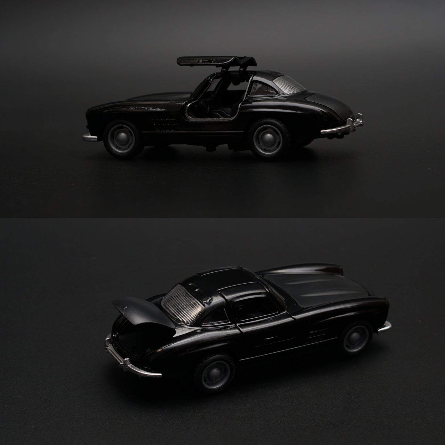 1:36 Benz 300 SL Diecast (Black) -  Kunju Vandi  