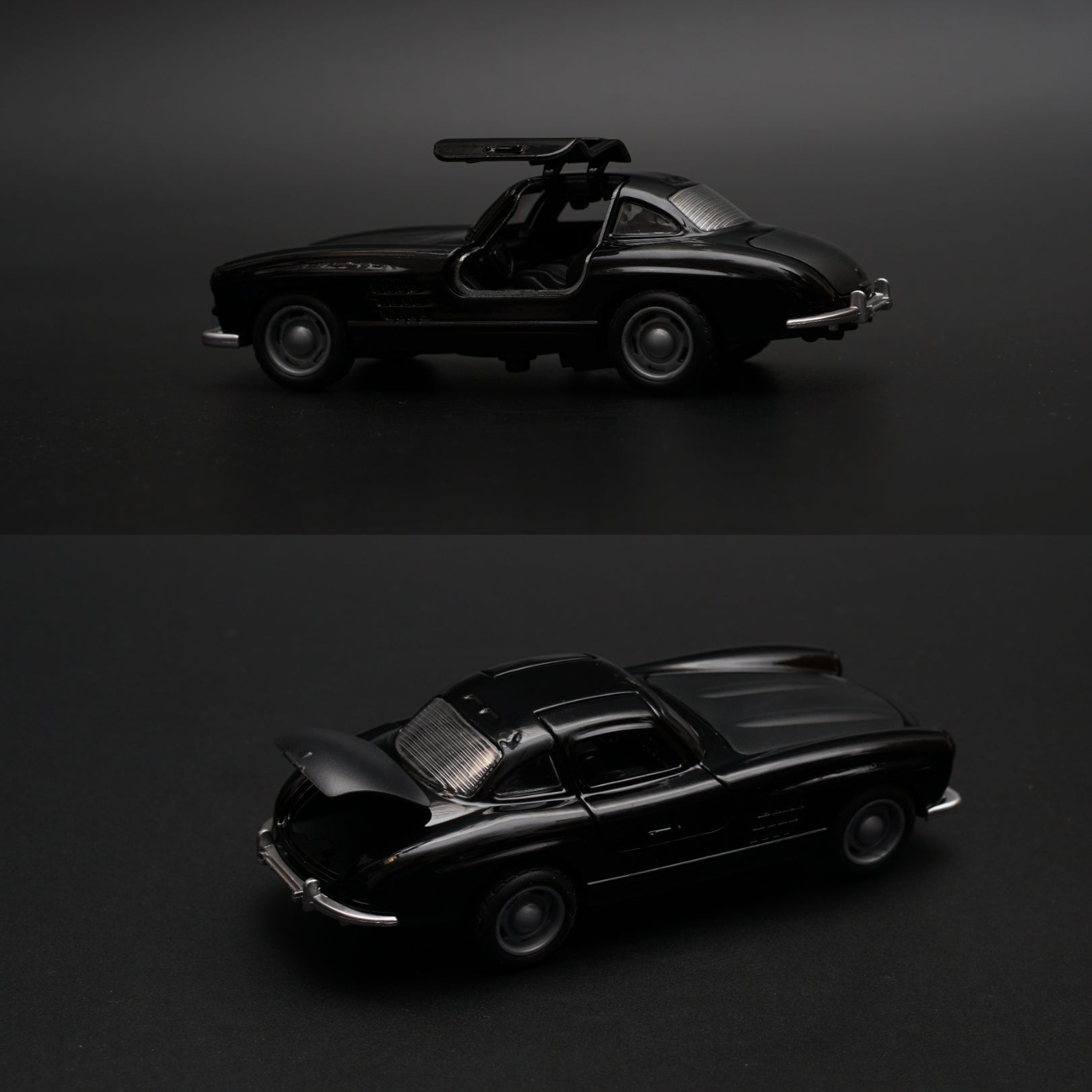 1:36 Benz 300 SL Diecast (Black) -  Kunju Vandi  