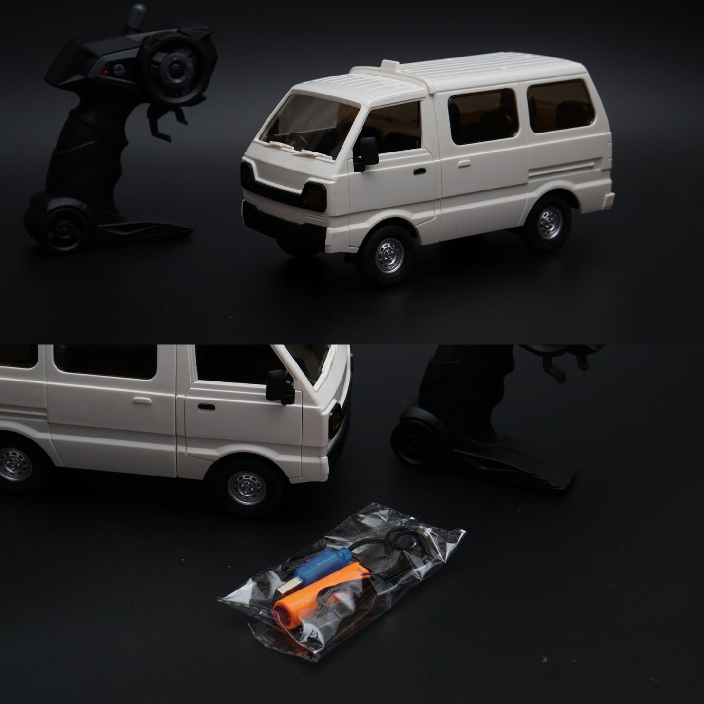 1:24 Omni Van Remote Controll, Stock Clearing, Prepaid Only White -  Kunju Vandi  