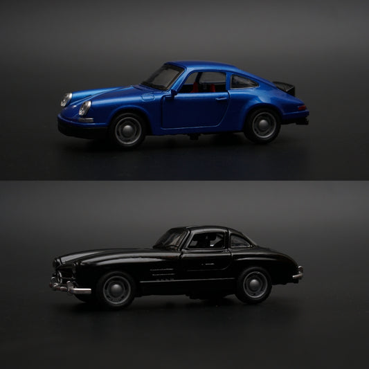 1:36 Porsche , Benz Diecast Combo (Blue,Black) -  Kunju Vandi  