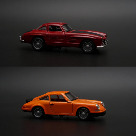 1:36 Porsche , Benz Diecast Combo (Red,Orange) -  Kunju Vandi  