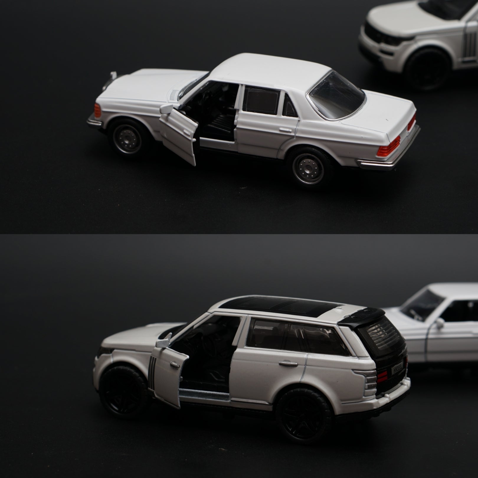 1:32 Benz , Range Rover Diecast Combo (white) -  Kunju Vandi  