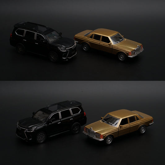 1:36 Benz , Lexus Diecast Combo (Gold,Black) -  Kunju Vandi  