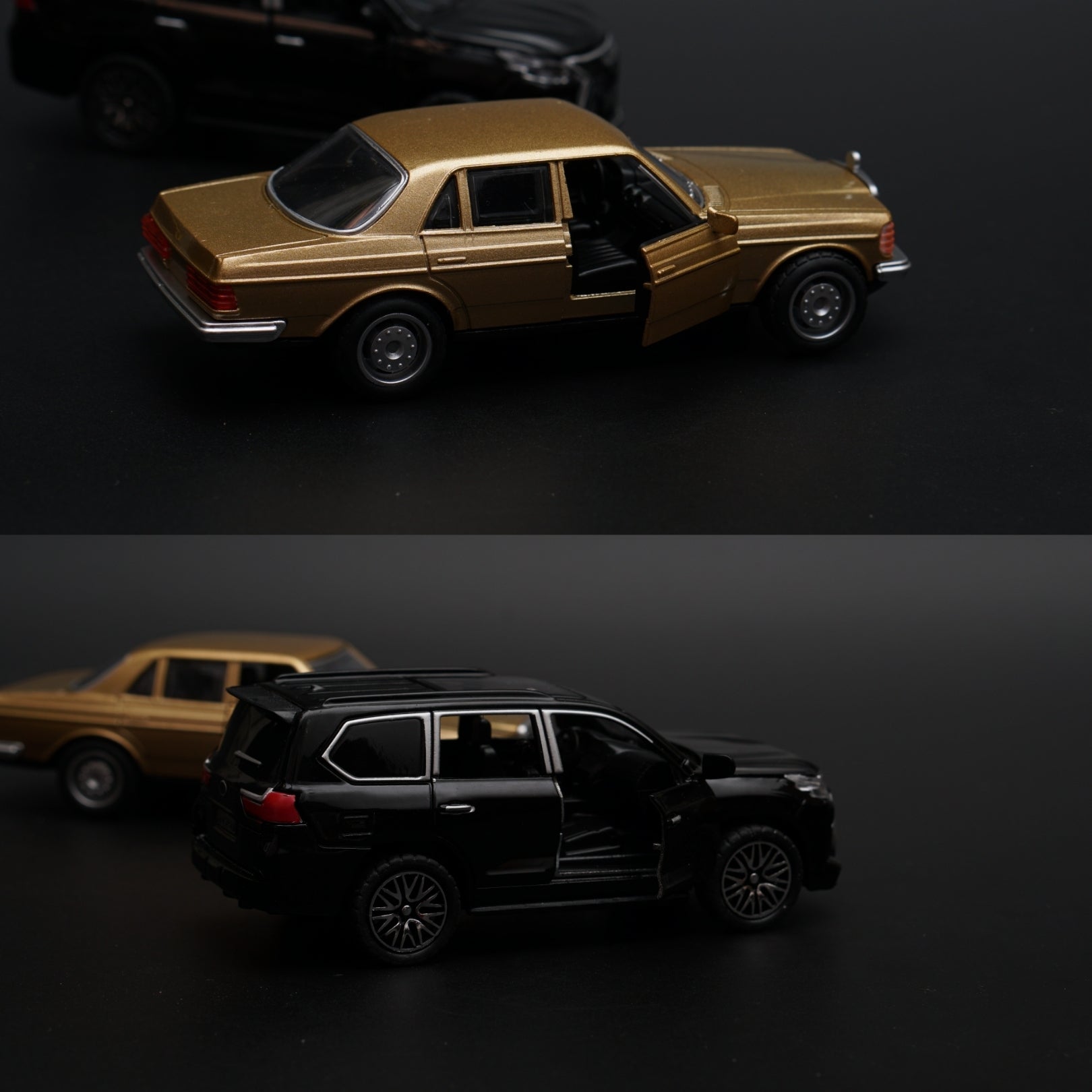 1:36 Benz , Lexus Diecast Combo (Gold,Black) -  Kunju Vandi  