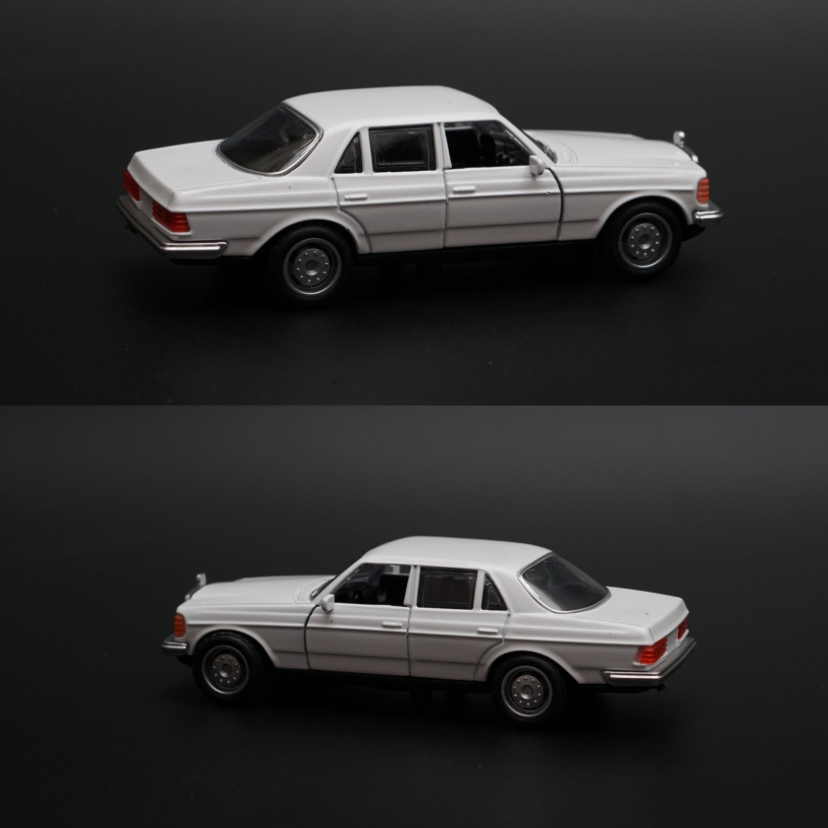 1:36 Mercedes Benz  W123 Metal Diecast Car (White) -  Kunju Vandi  