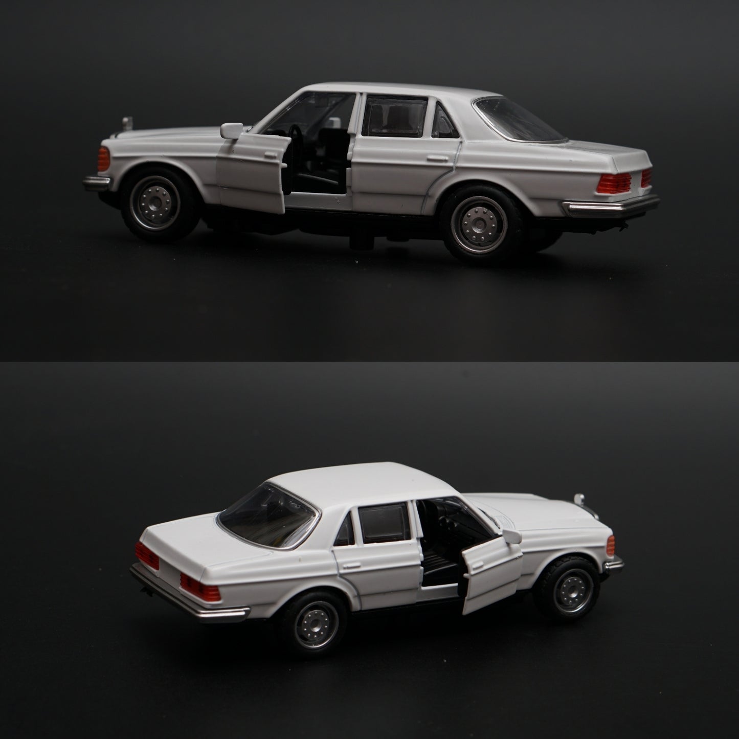 1:36 Mercedes Benz  W123 Metal Diecast Car (White) -  Kunju Vandi  
