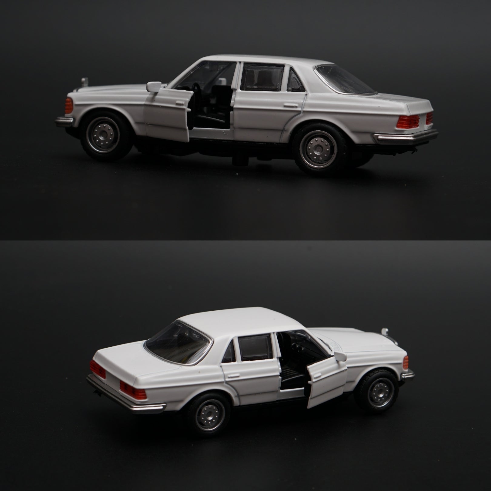 1:36 Mercedes Benz  W123 Metal Diecast Car (White) -  Kunju Vandi  