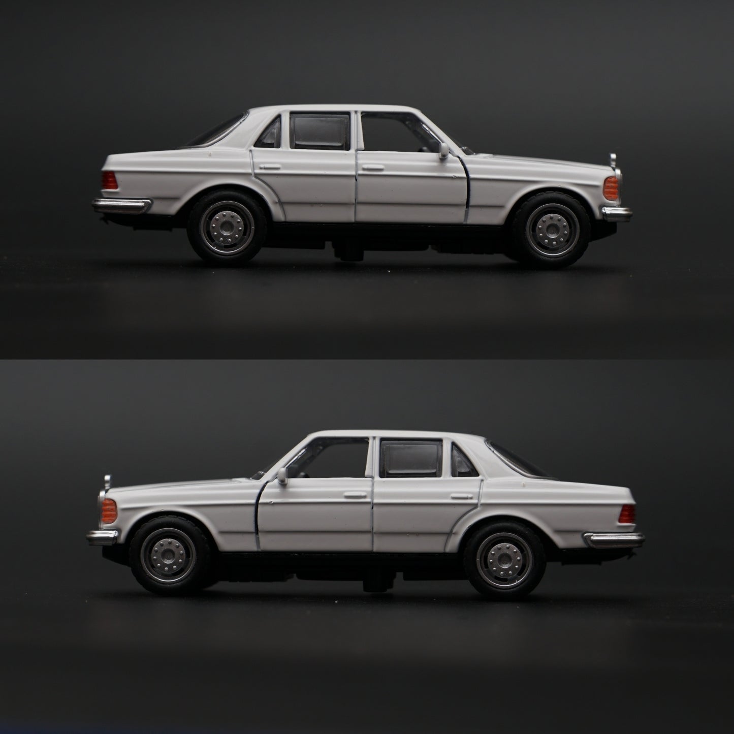 1:36 Mercedes Benz  W123 Metal Diecast Car (White) -  Kunju Vandi  
