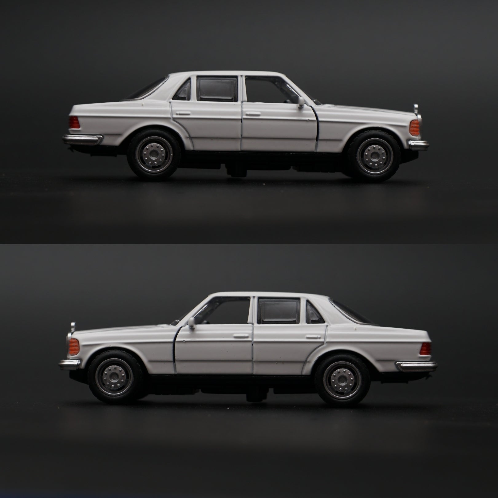 1:36 Mercedes Benz  W123 Metal Diecast Car (White) -  Kunju Vandi  