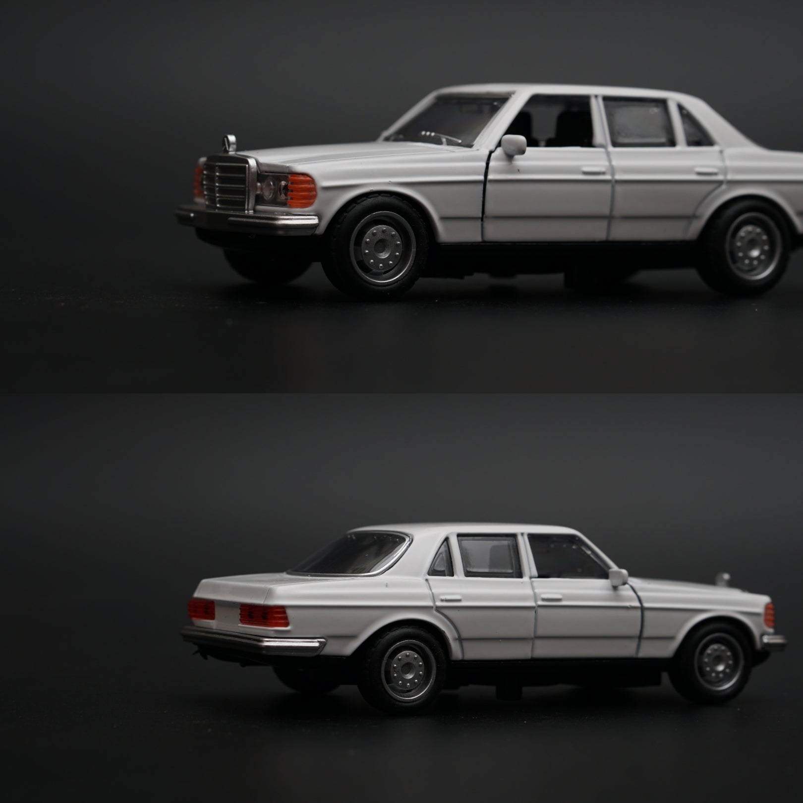 1:36 Mercedes Benz  W123 Metal Diecast Car (White) -  Kunju Vandi  