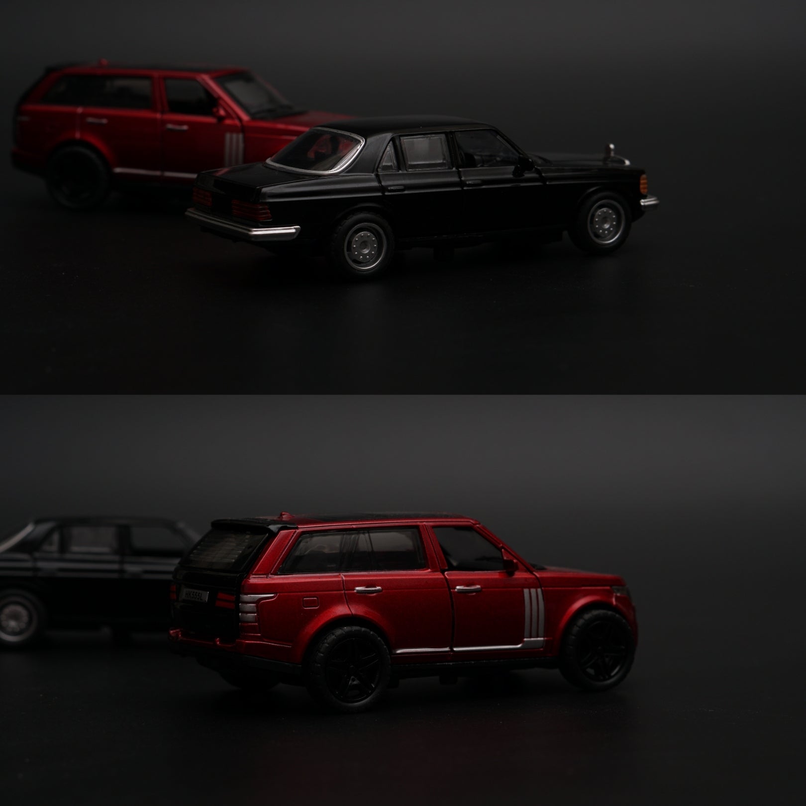 1:36 Benz , Range Rover Diecast Combo (Red,Black) -  Kunju Vandi  